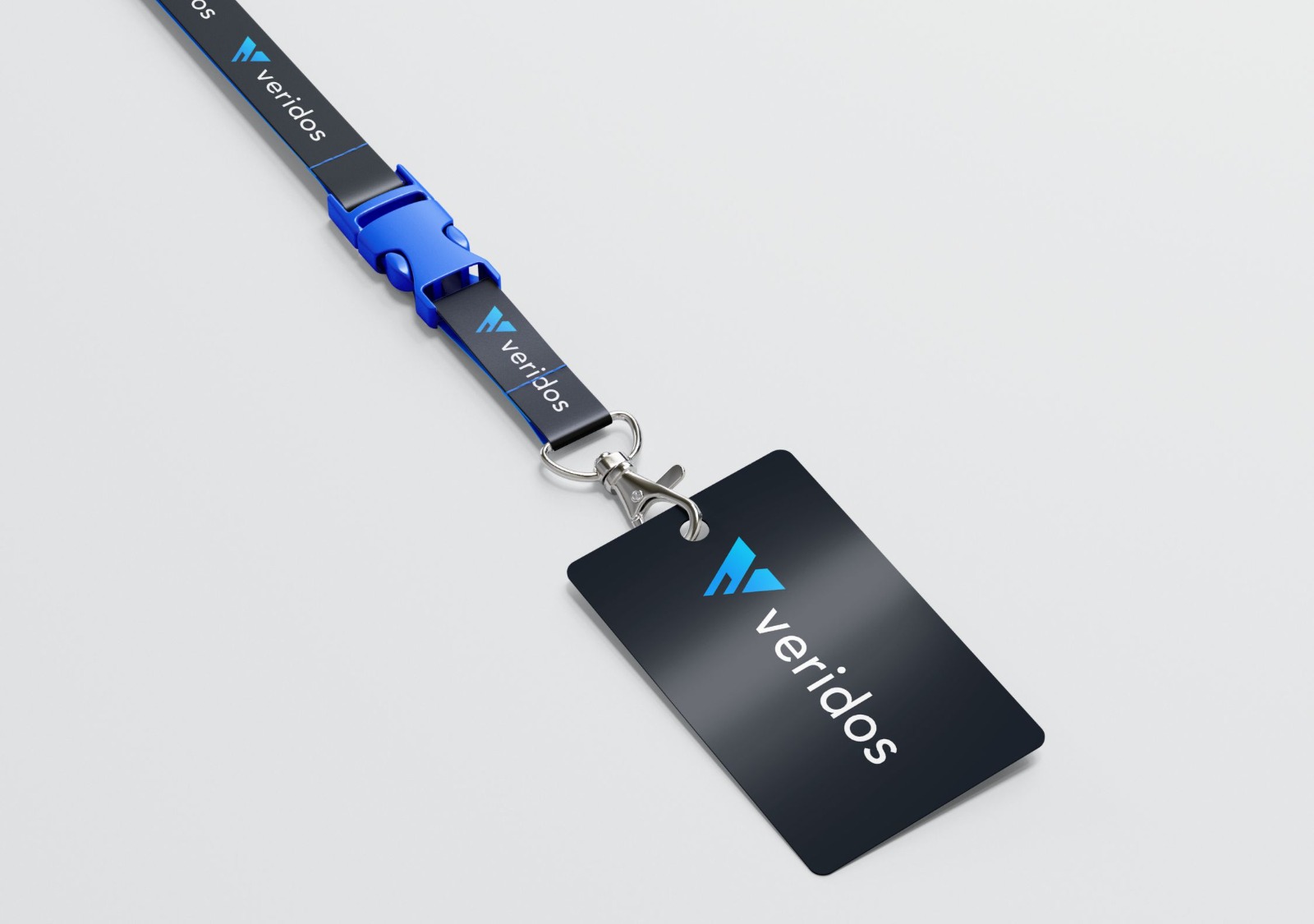 Veridos Enterprise ID lanyard and badge